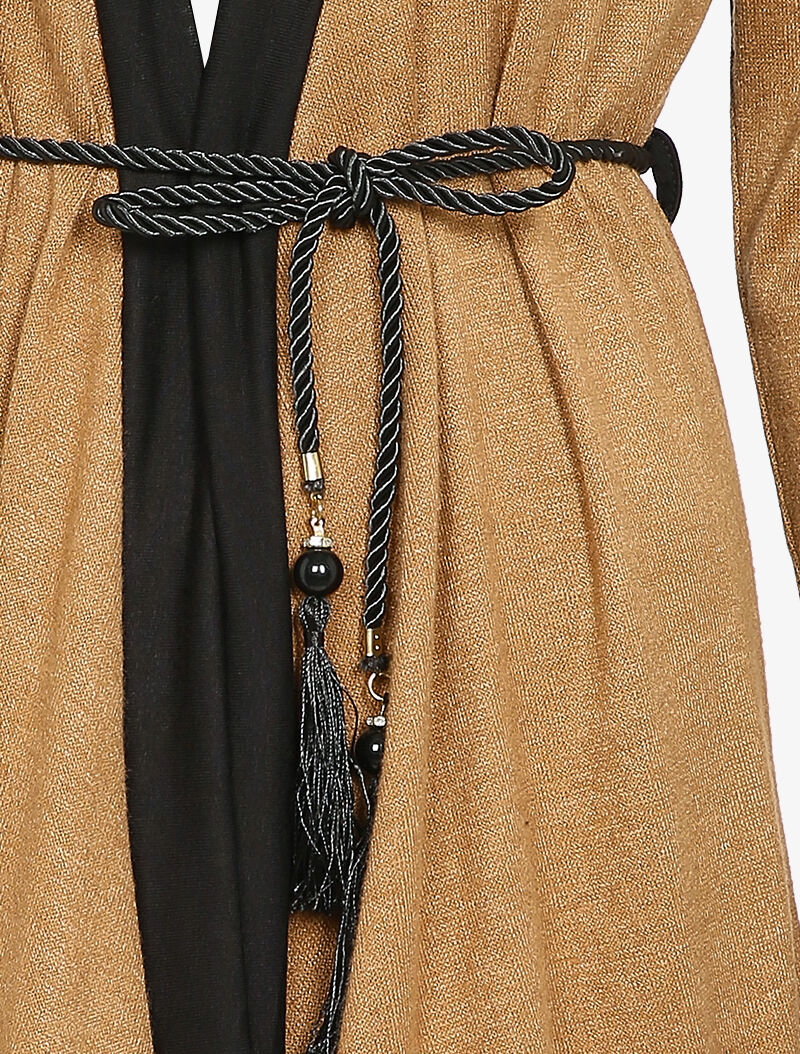 Gilet à pans asymétrique - Camel - 3