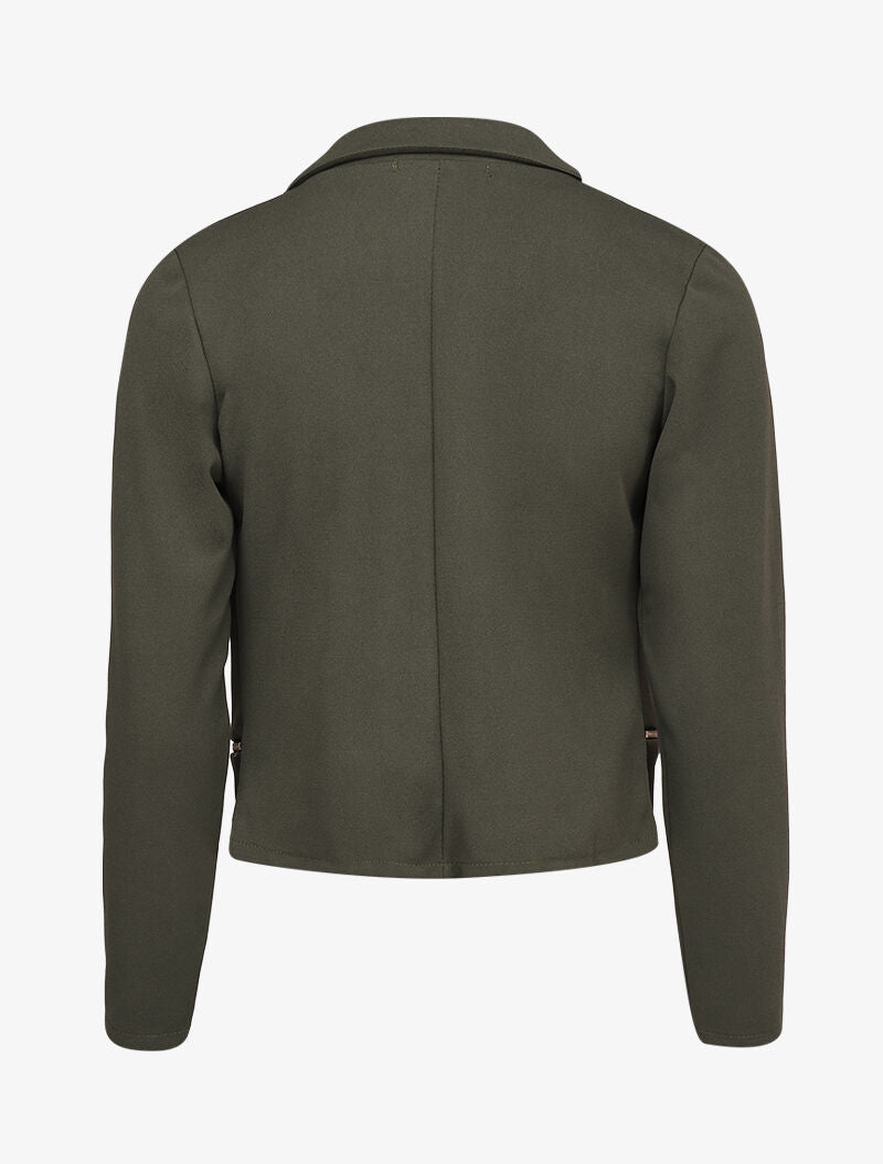Blazer léger à col cranté - Kaki - 2