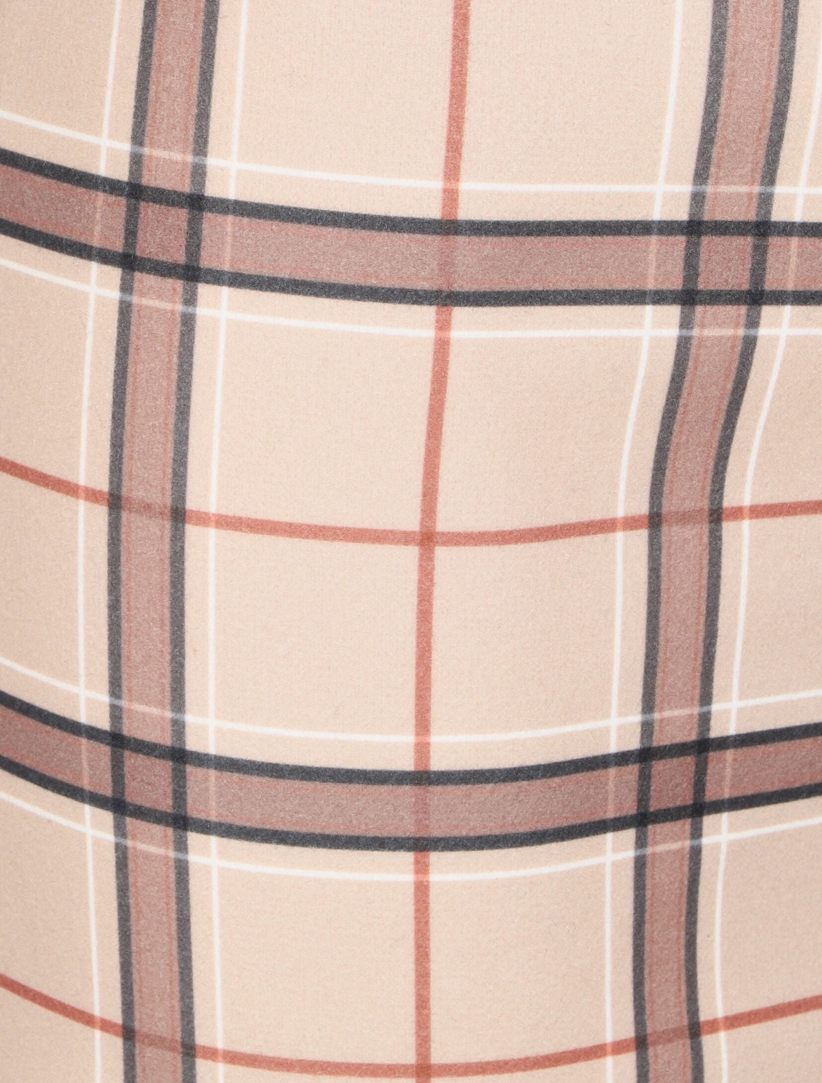 Jupe à imprimé tartan - Beige - 3