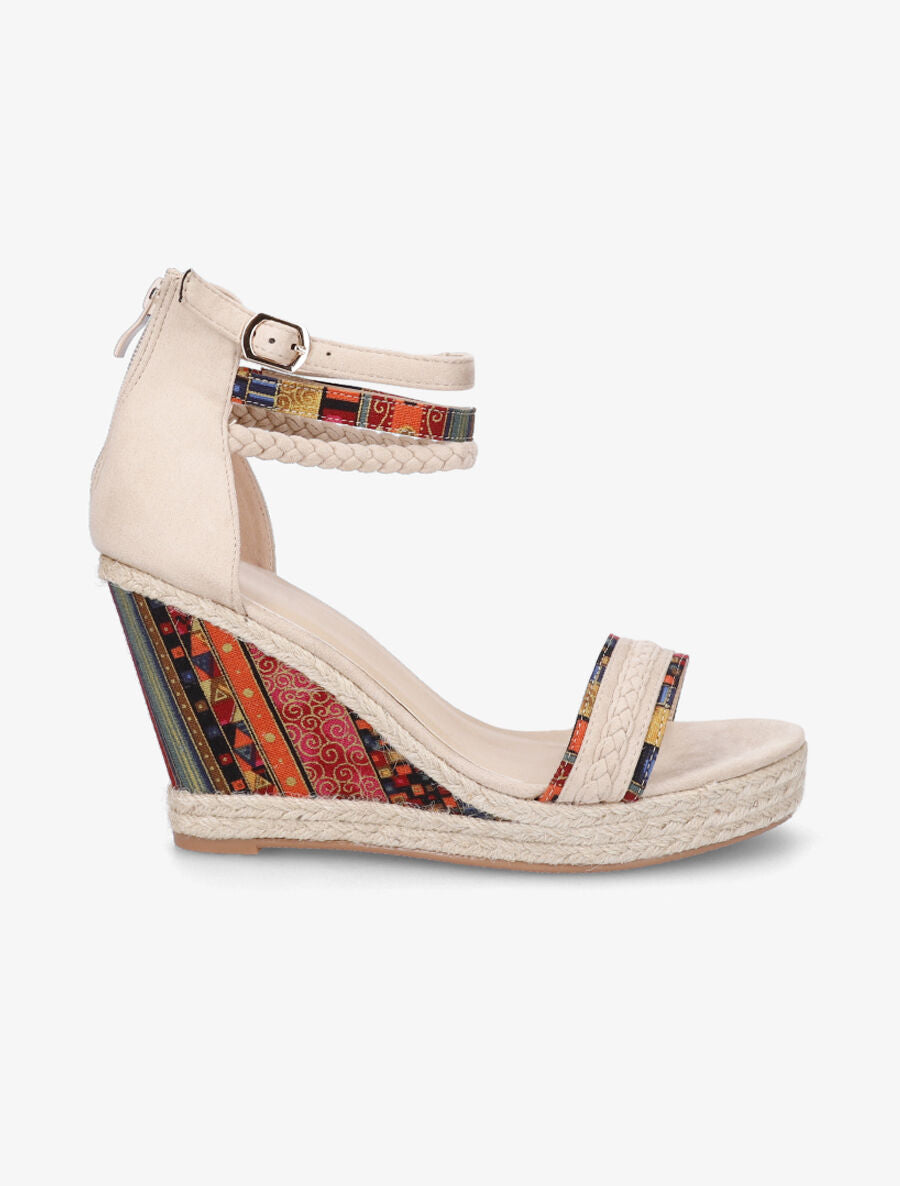 Peep - toes fantaisie beige - 1