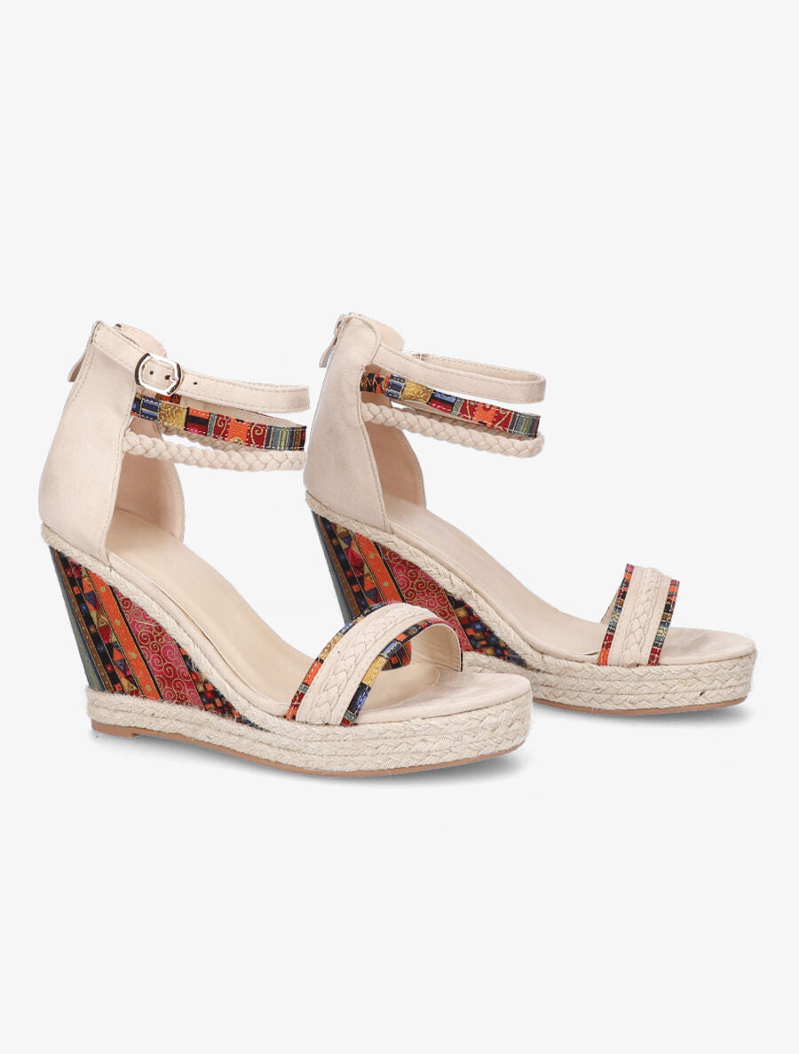 Peep - toes fantaisie beige - 4