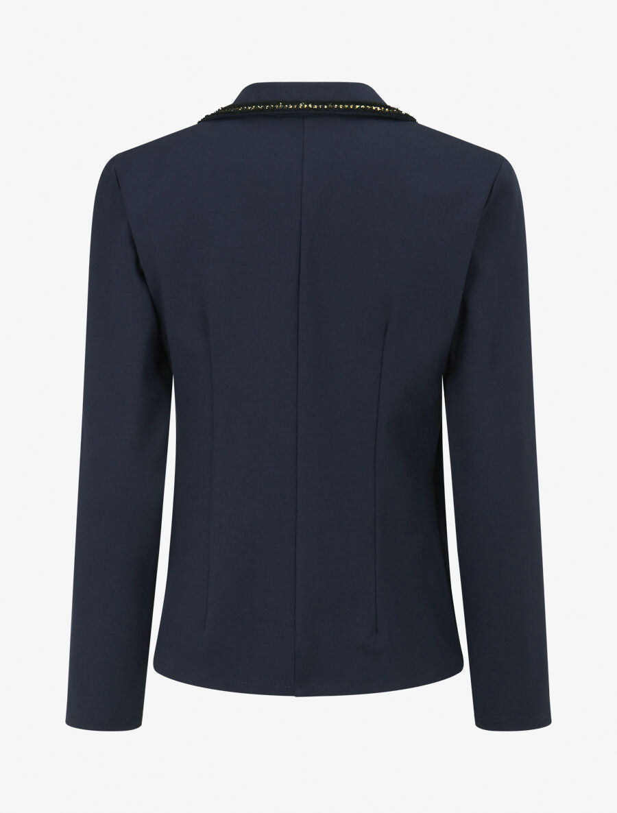 Veste à détails irisés - Marine - 2