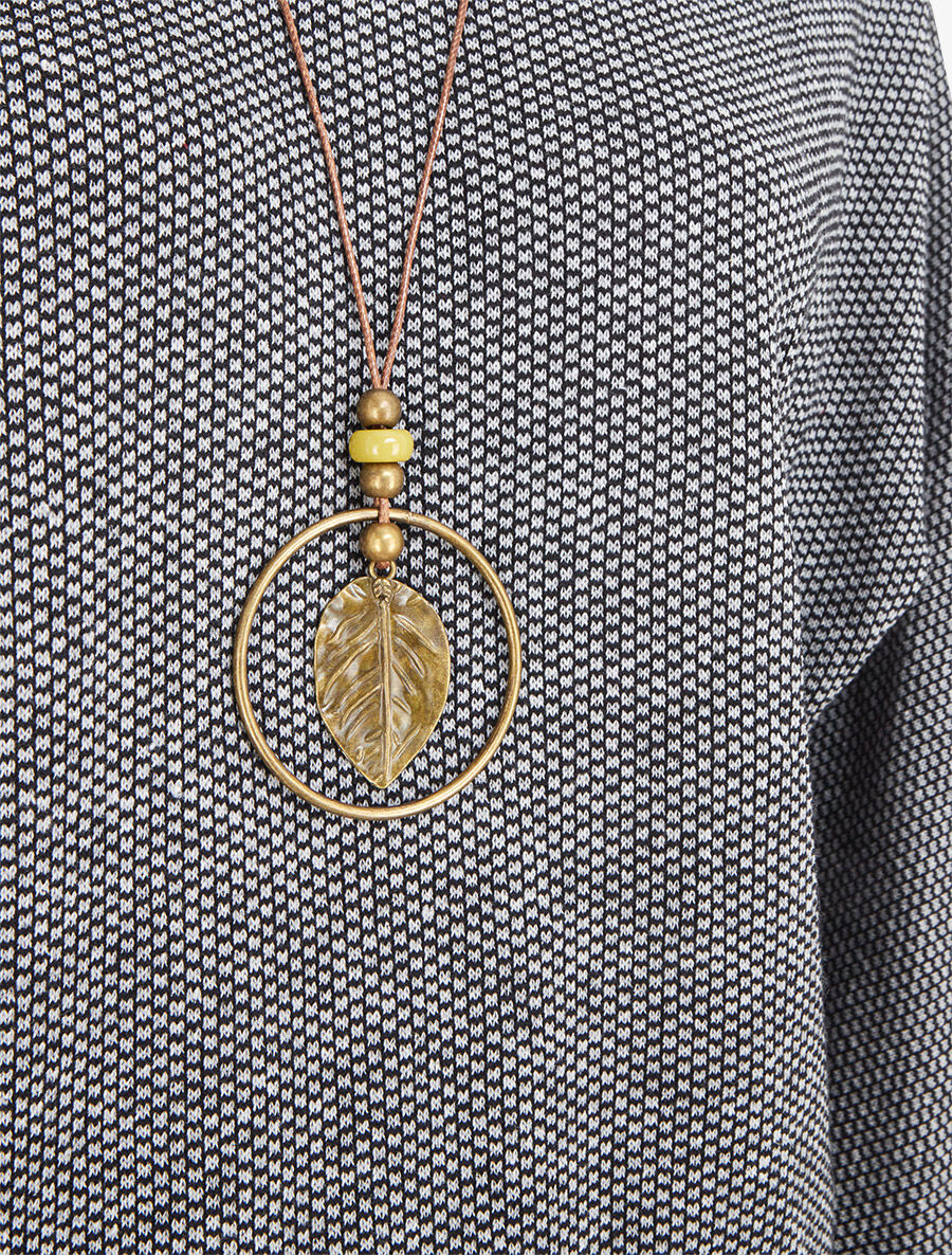 Pull fin à col rond - Noir - 3