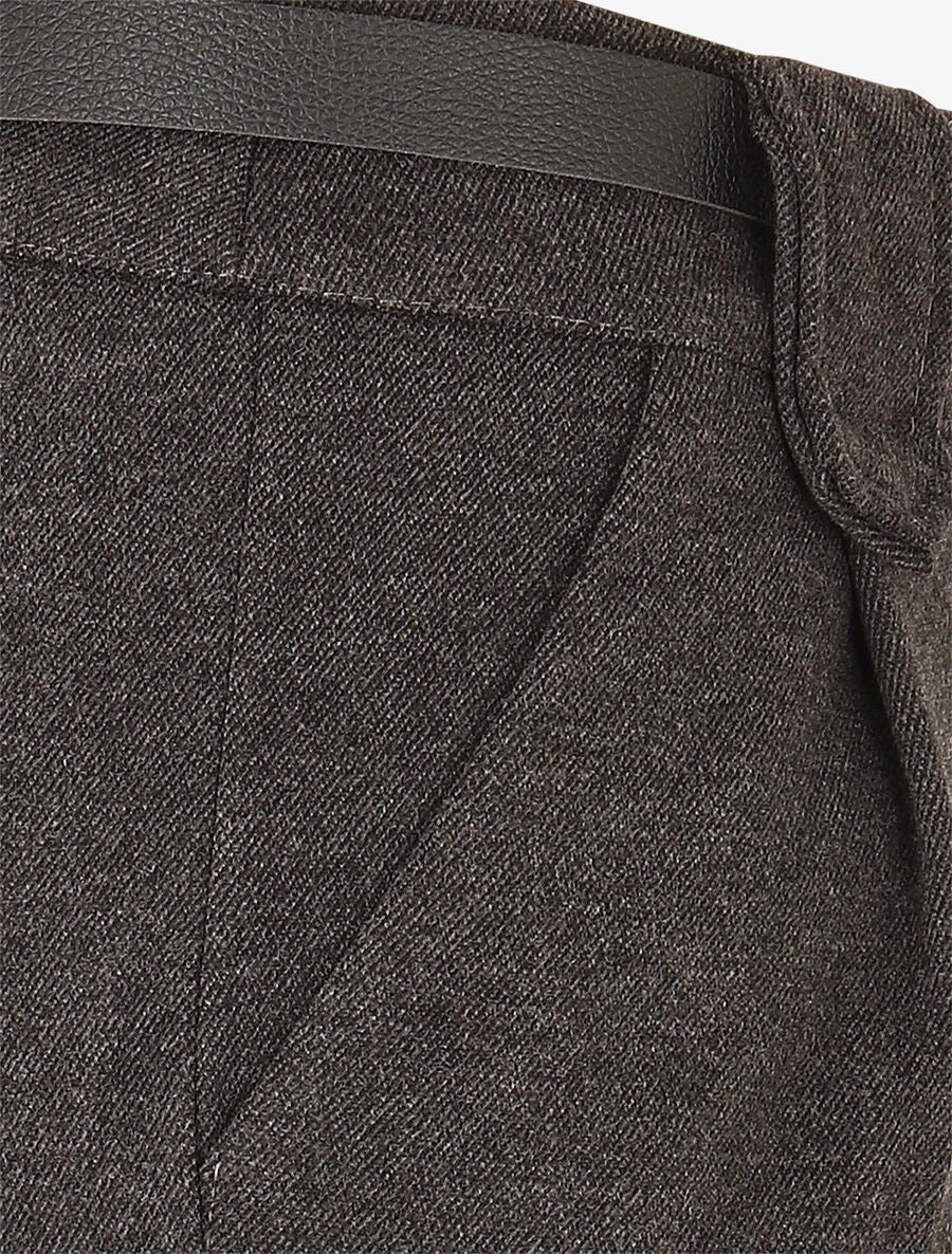 Short épais ceinturé à revers - Anthracite - 3