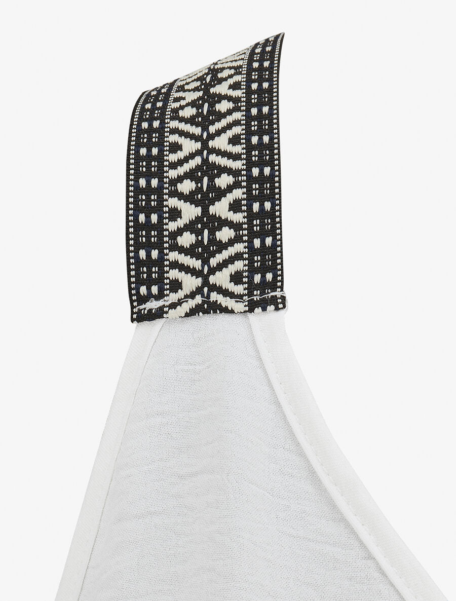 Top droit dos nageur et bretelles fantaisies - Blanc - 3