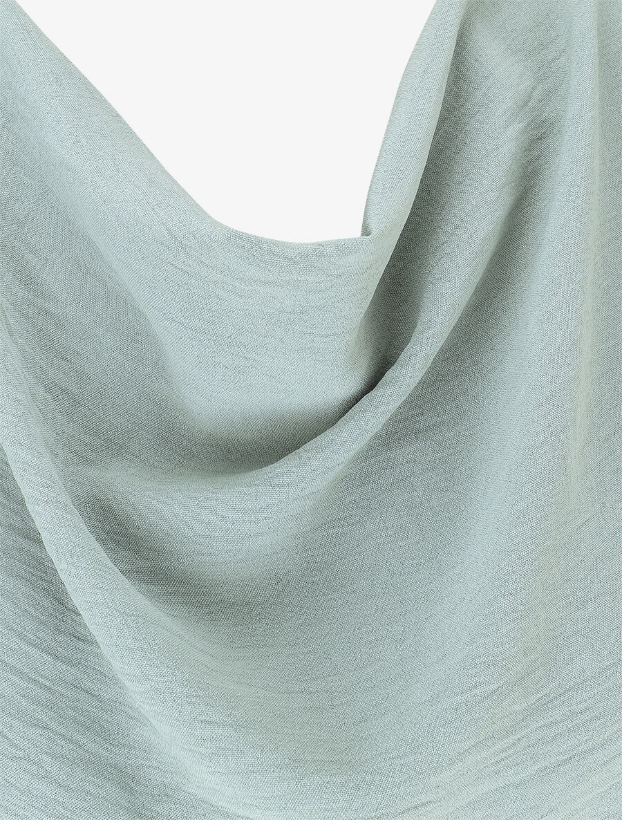 Combinaison fluide col bénitier - Bleu ciel - 3