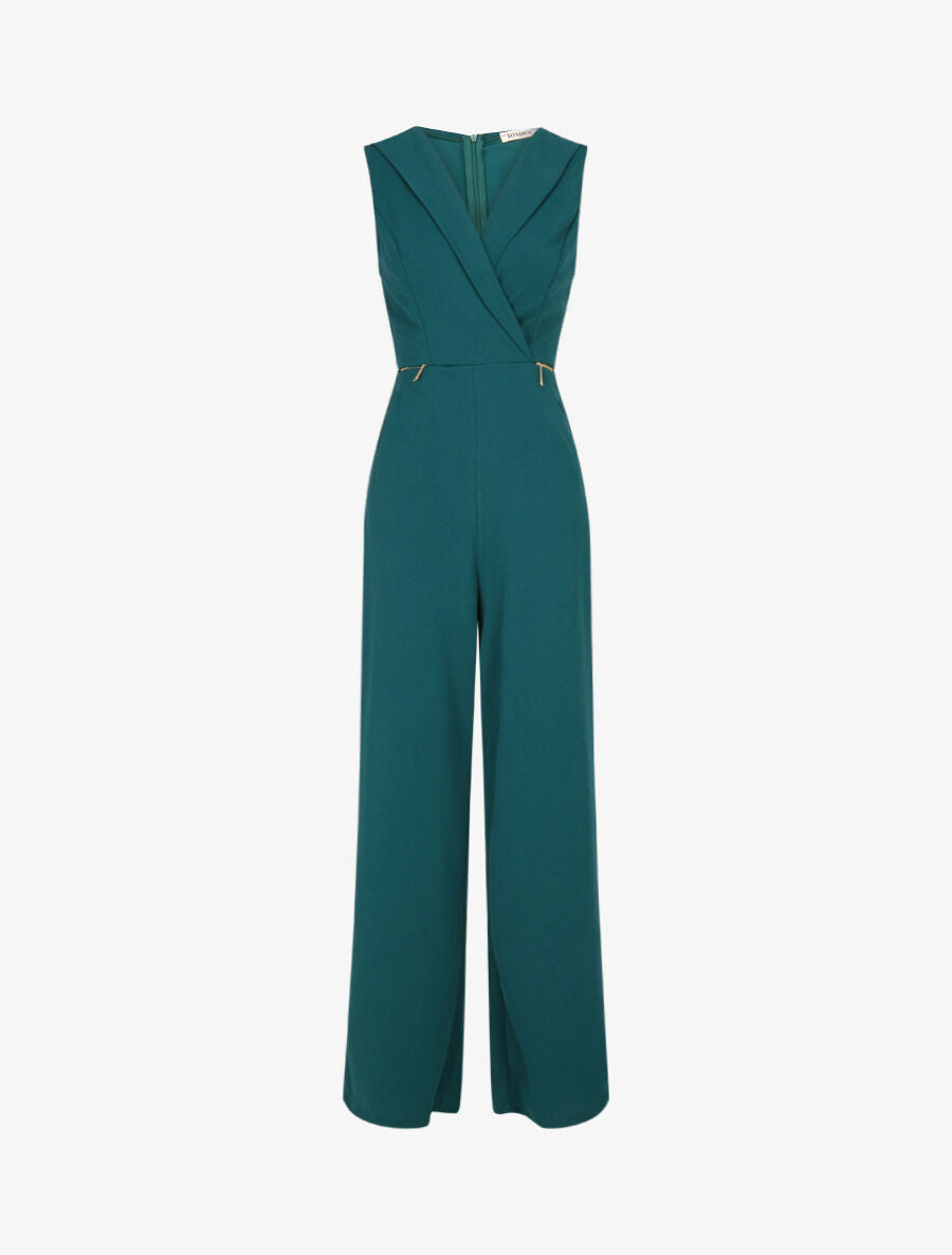 Combinaison droite à zips - Vert bouteille - 4