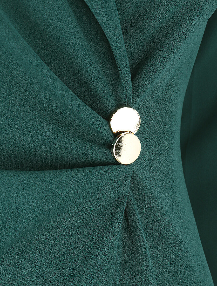 Robe fourreau style tailleur - Vert - 3