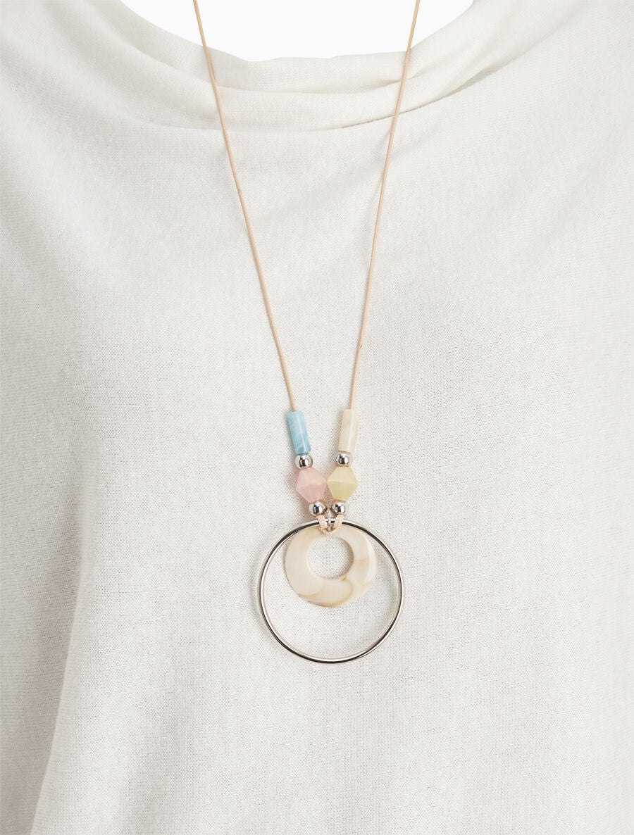 Pull fin manches longues à col bénitier - Blanc - 3