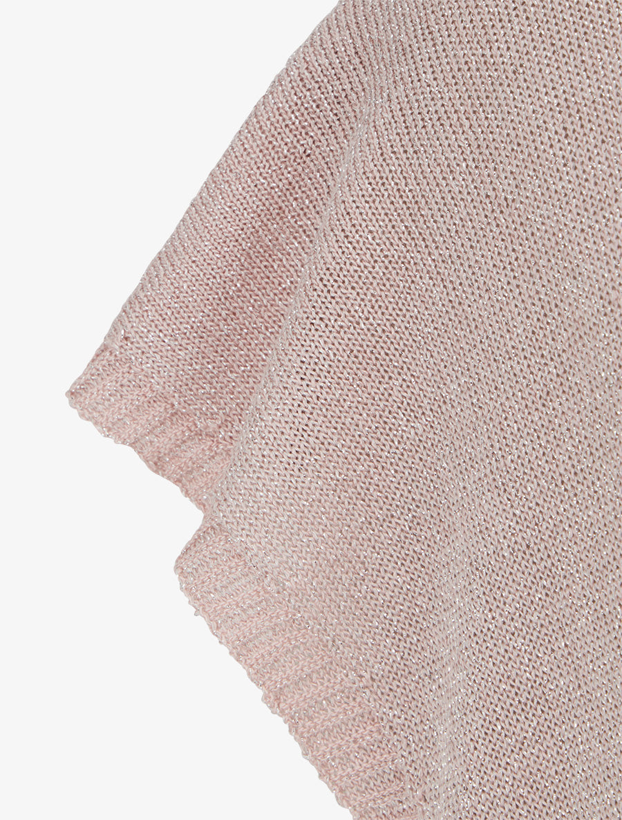 Top irisé à emmanchure basse - Rose pâle - 3