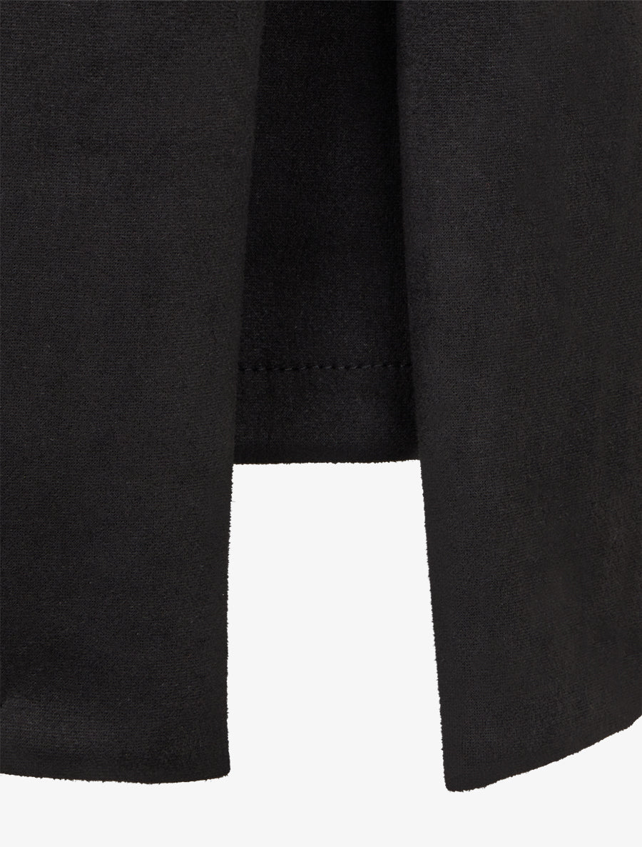 Robe fendue à col détail chaînes - Noir - 3