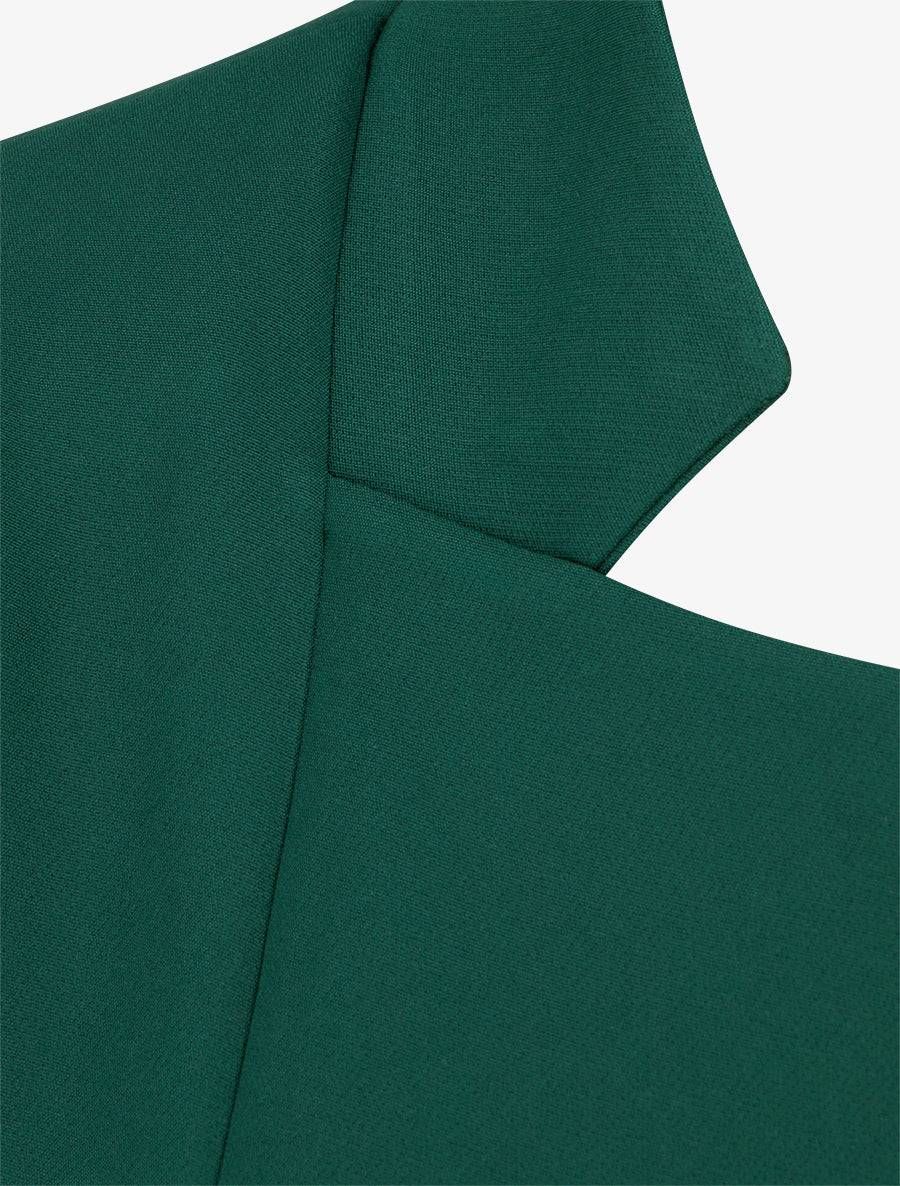 Blazer uni basique - Vert sapin - 3