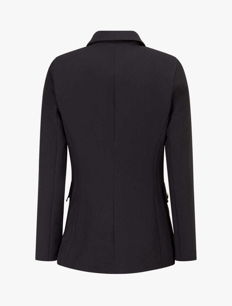 Veste boutonnée à grandes poches - Noir - 2