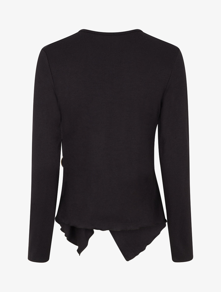 Pull cache-coeur à boucle - Noir - 2