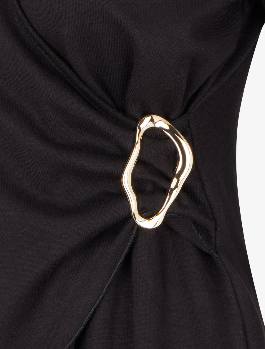 Pull cache-coeur à boucle - Noir - 3