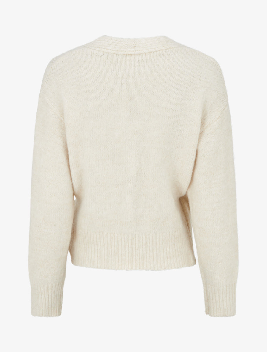 Gilet à nouer à détail irisé - Beige - 2