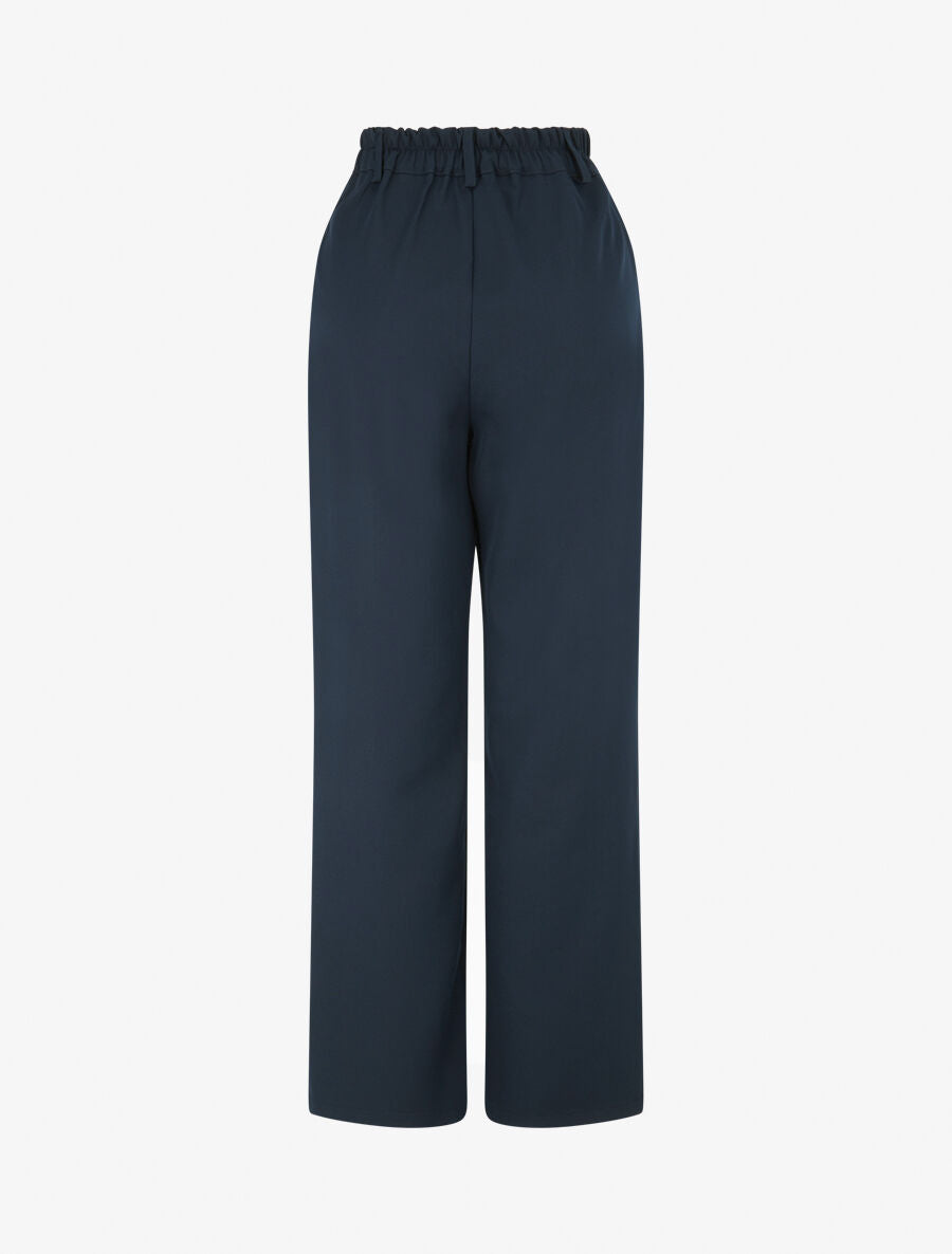 Pantalon tailleur ample - Marine - 2