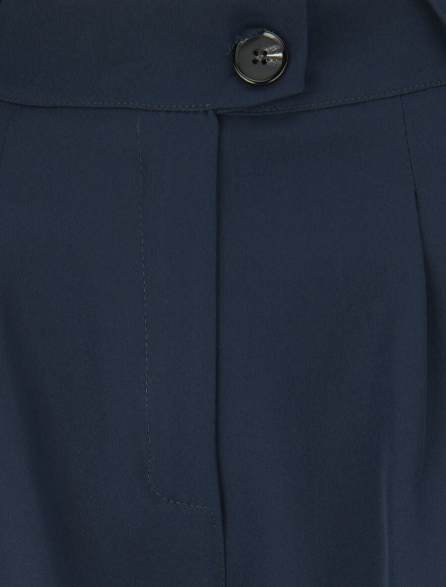 Pantalon tailleur ample - Marine - 3