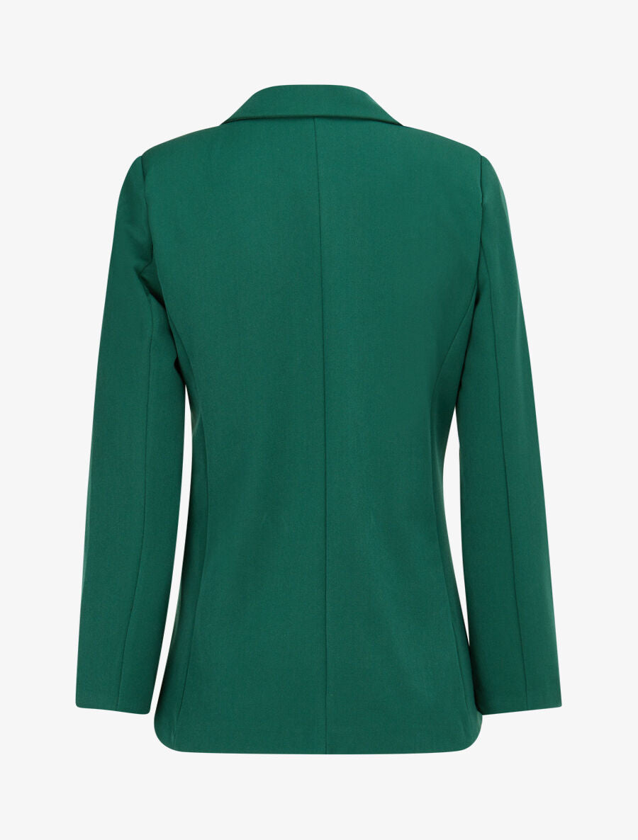 Veste basique cintrée à 1 bouton - Vert - 2