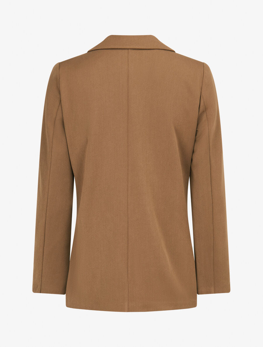 Veste basique cintrée à 2 boutons - Marron clair - 2