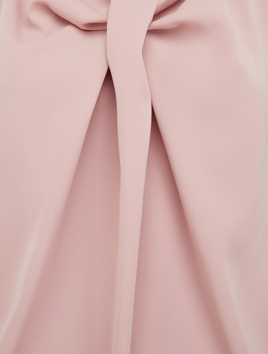 Top droit uni à col V - Vieux rose - 3