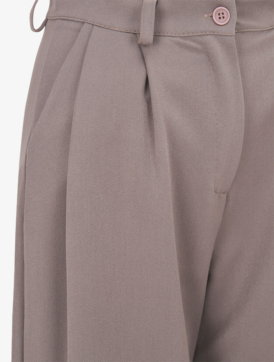 Pantalon de tailleur coupe droite - Gris - 3