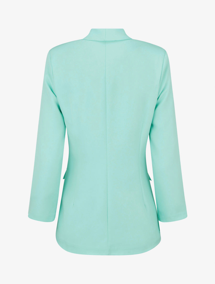 Blazer uni à manches longue - Vert d&
