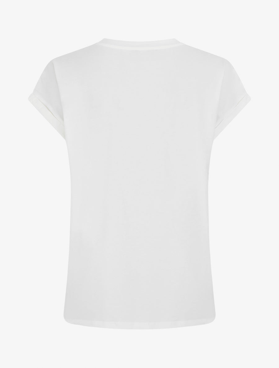T-shirt motif baskets et papillons - Blanc - 2