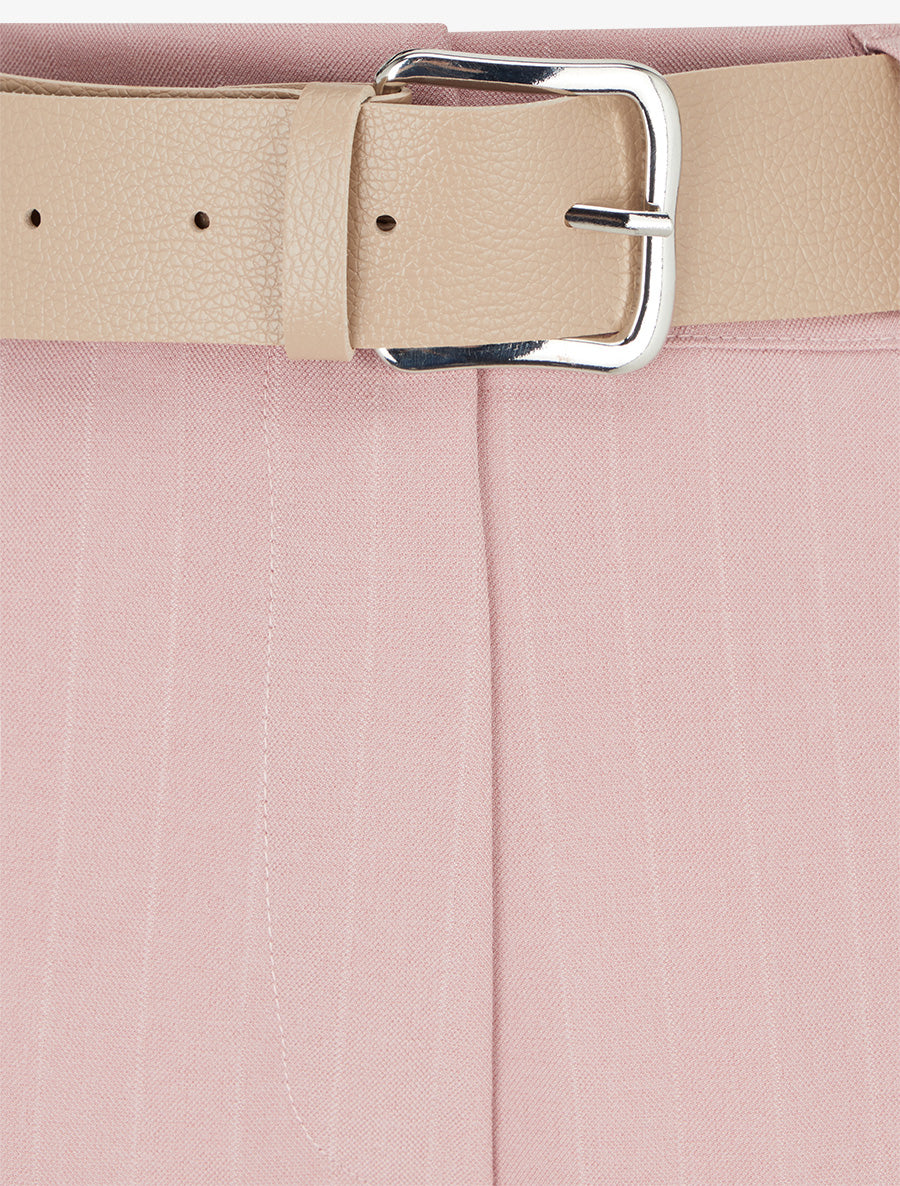 Pantalon à fines rayures irisées - Rose - 3