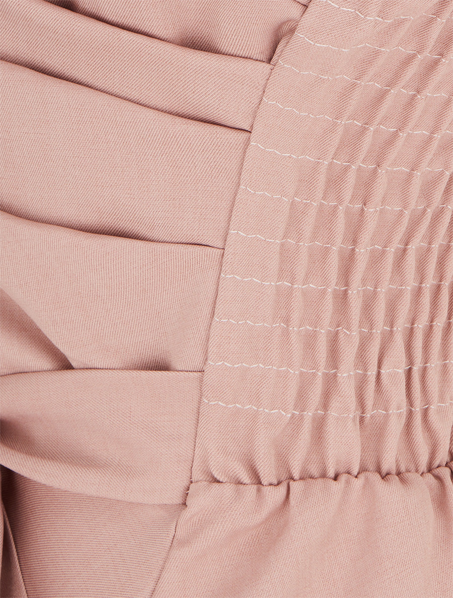 Robe patineuse unie à fines bretelles - Rose - 3