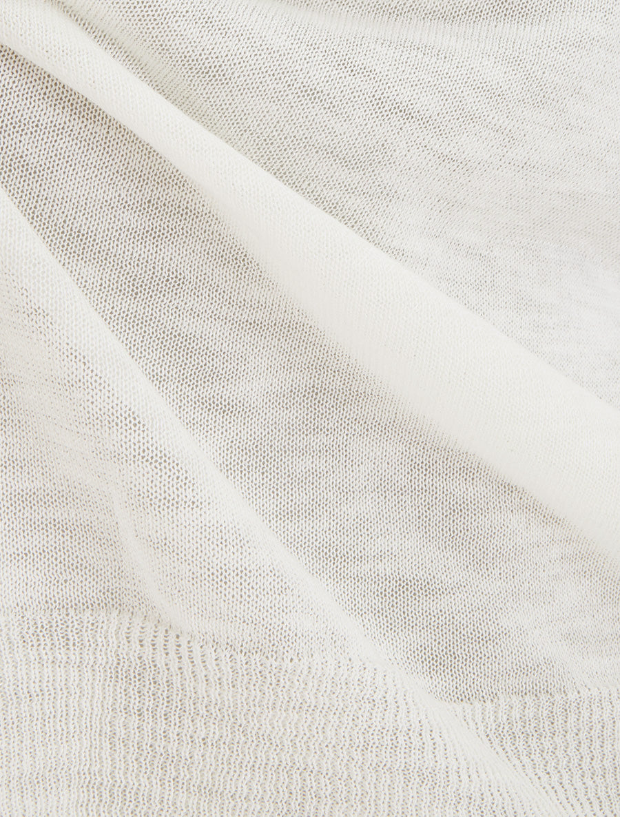 Top fin en maille - Blanc - 3