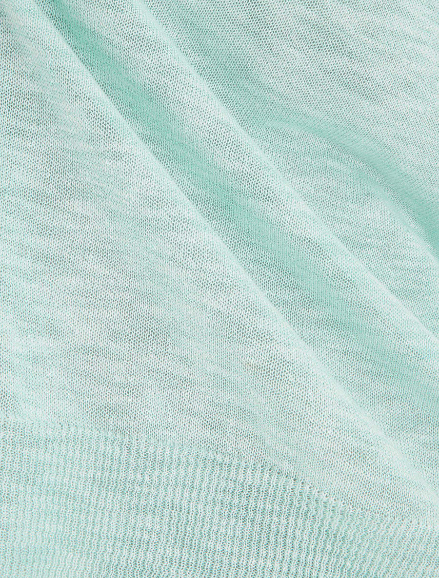 Top fin en maille - Turquoise - 3