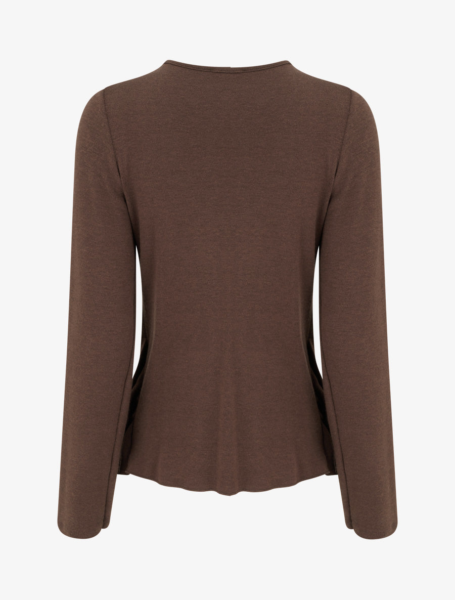Pull style gilet en trompe l&