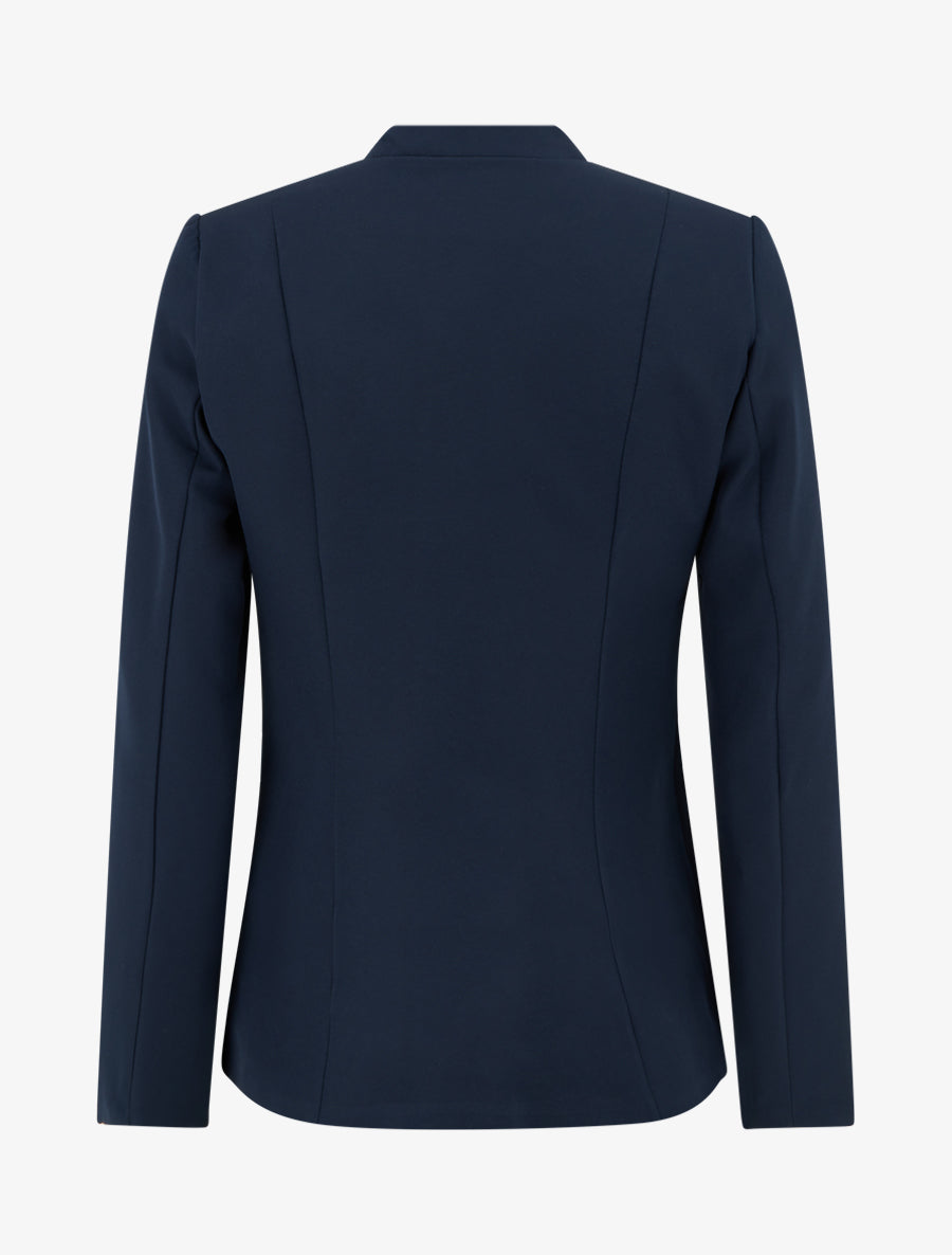 Veste droite à épaulettes - Marine - 2