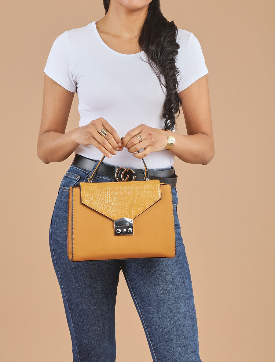 Sac besace Sheila - Jaune - 5