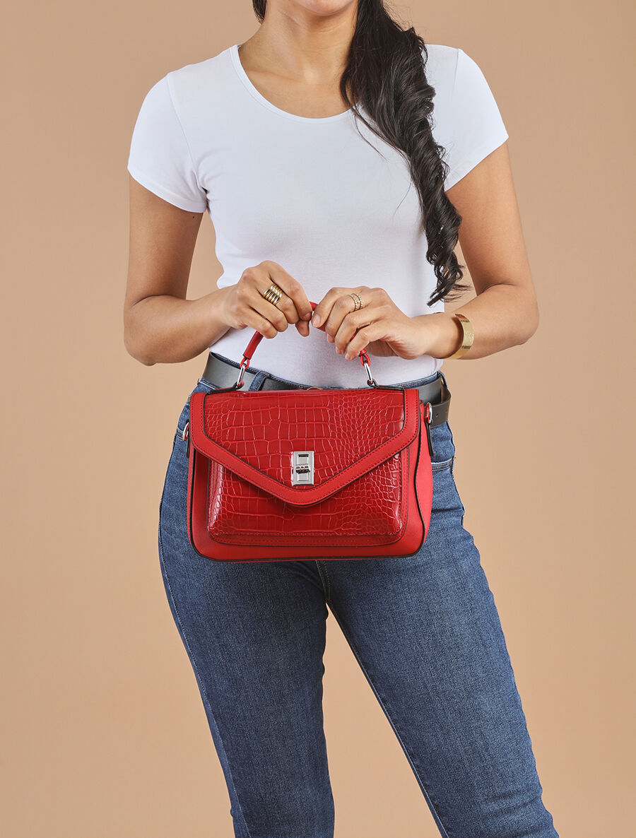Sac besace Faith - Rouge - 5