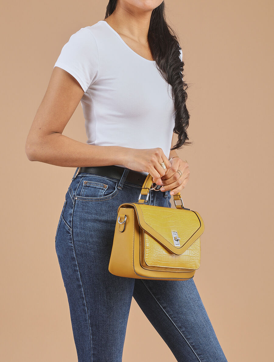 Sac besace Faith - Moutarde - 5
