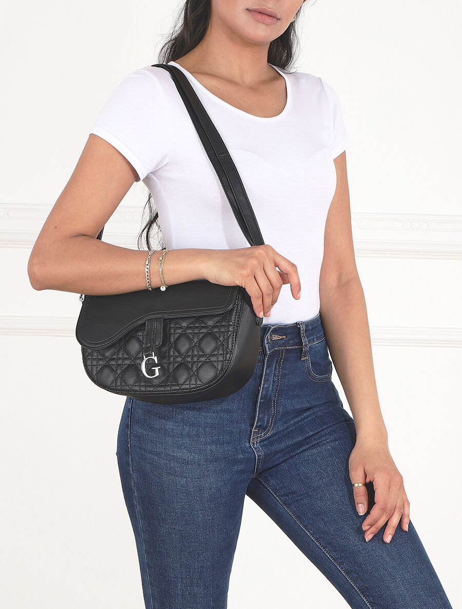 Sac besace Donna - Noir - 5
