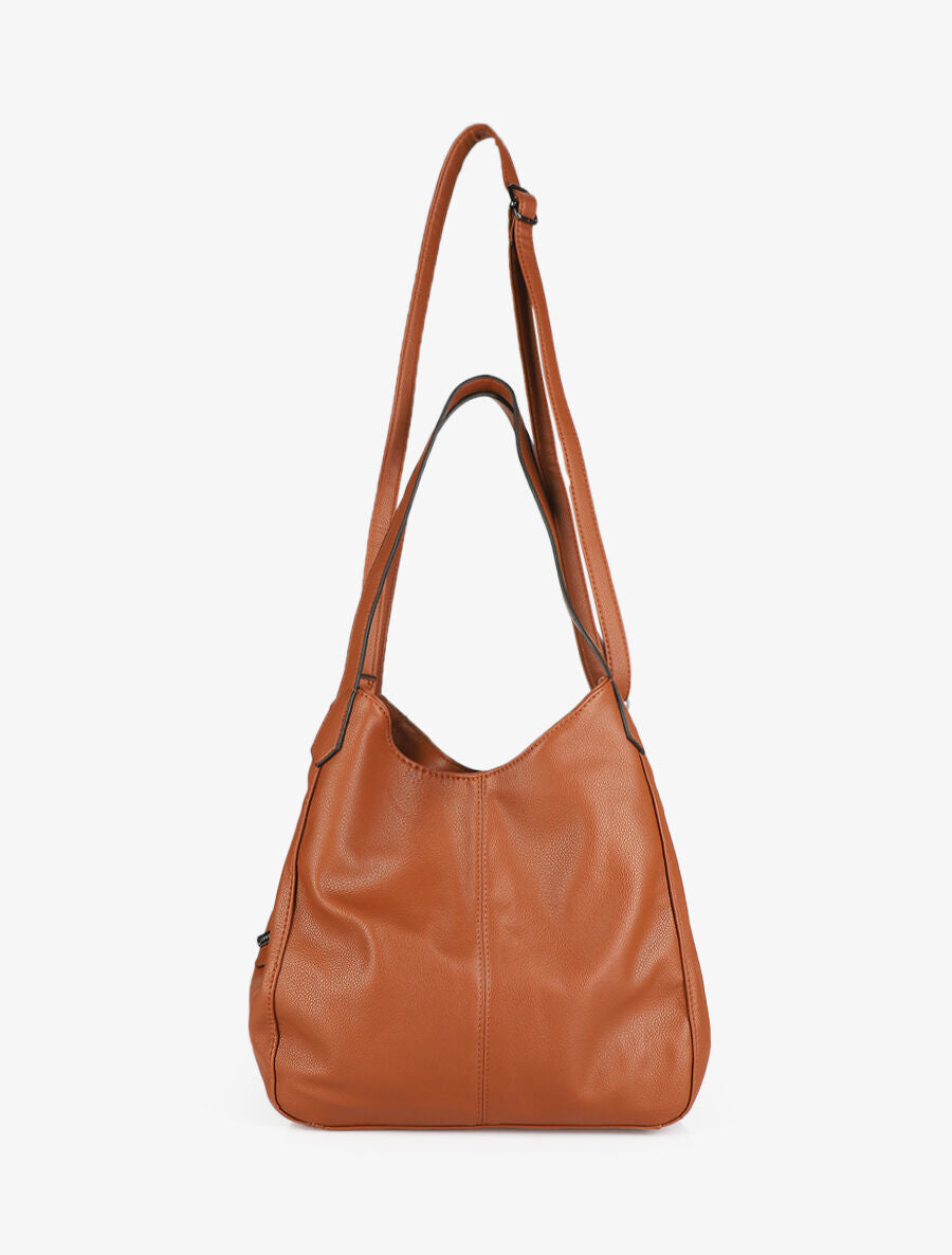 Sac cabas Sonia - Camel - 3