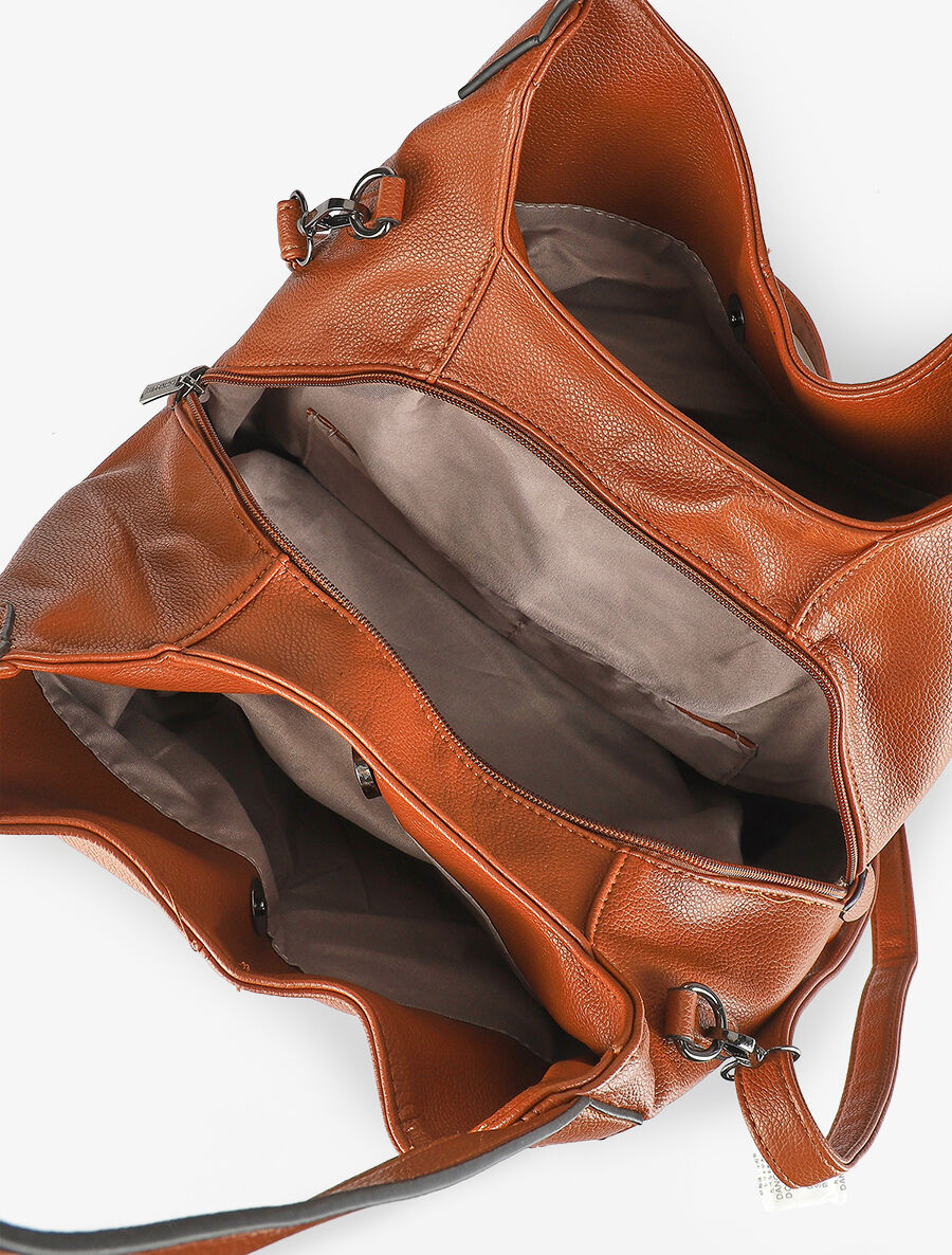 Sac cabas Sonia - Camel - 4