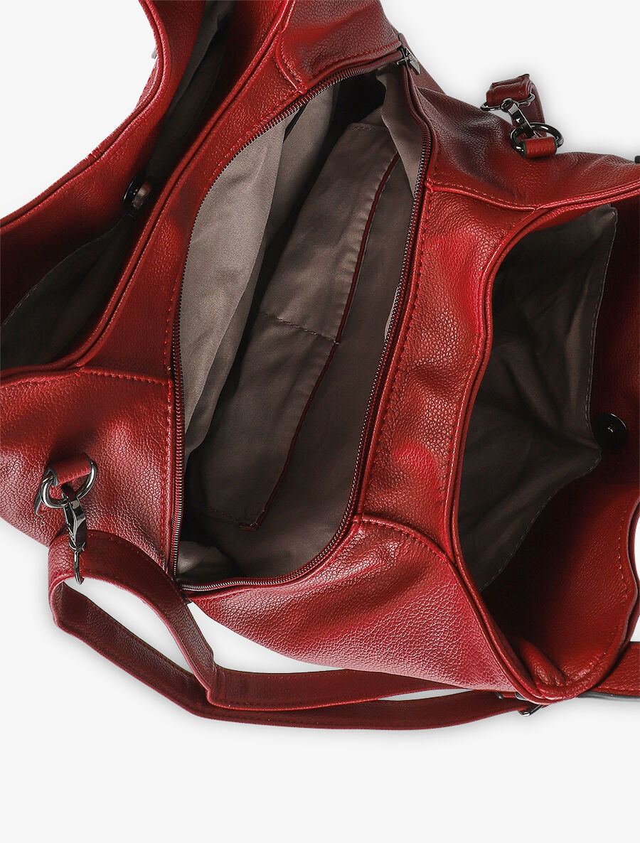 Sac cabas Sonia - Rouge - 4