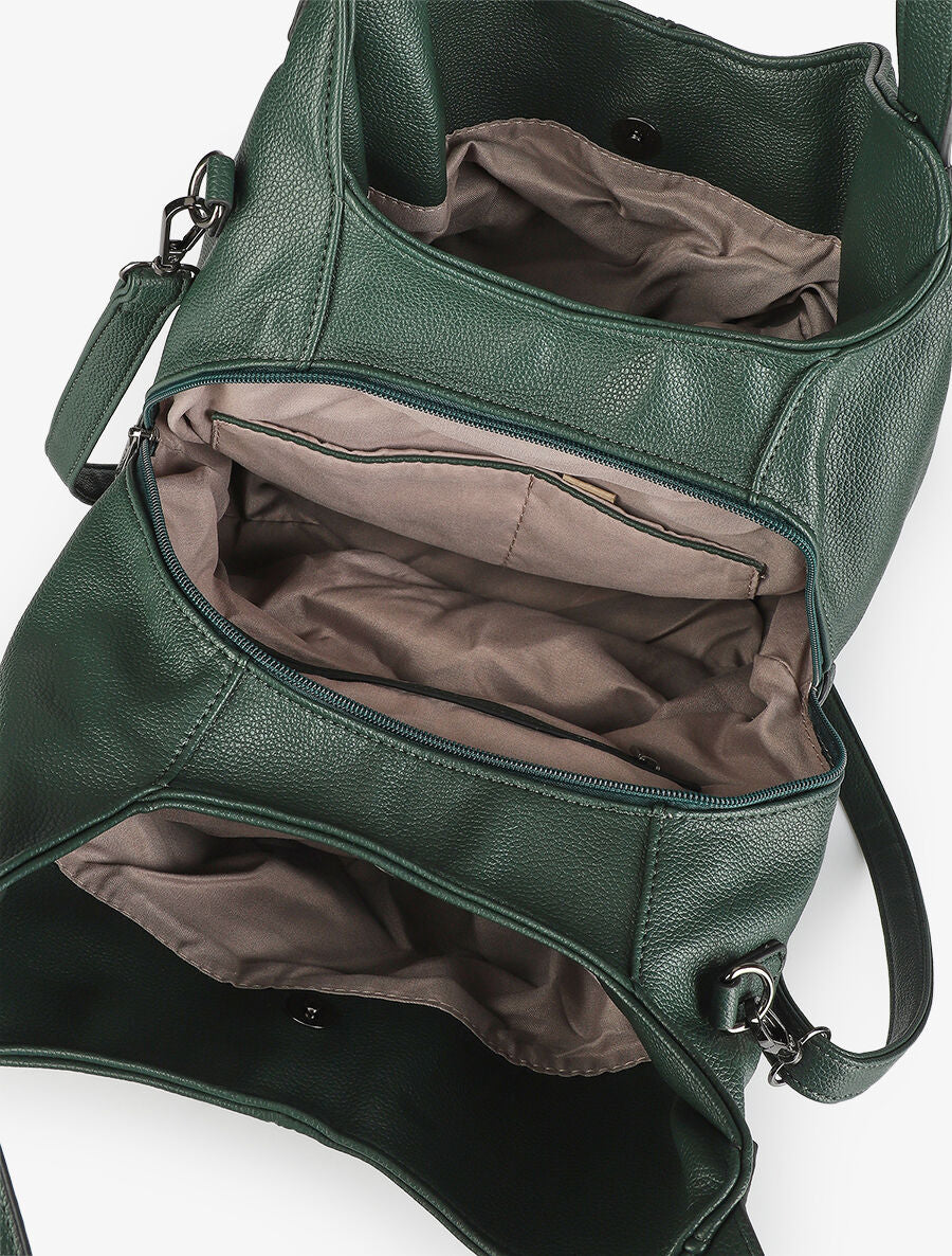 Sac cabas Sonia - Vert foncé - 4