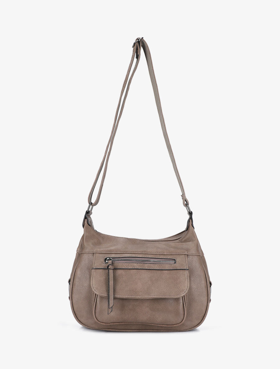 Sac besace Valeria - Taupe - 3