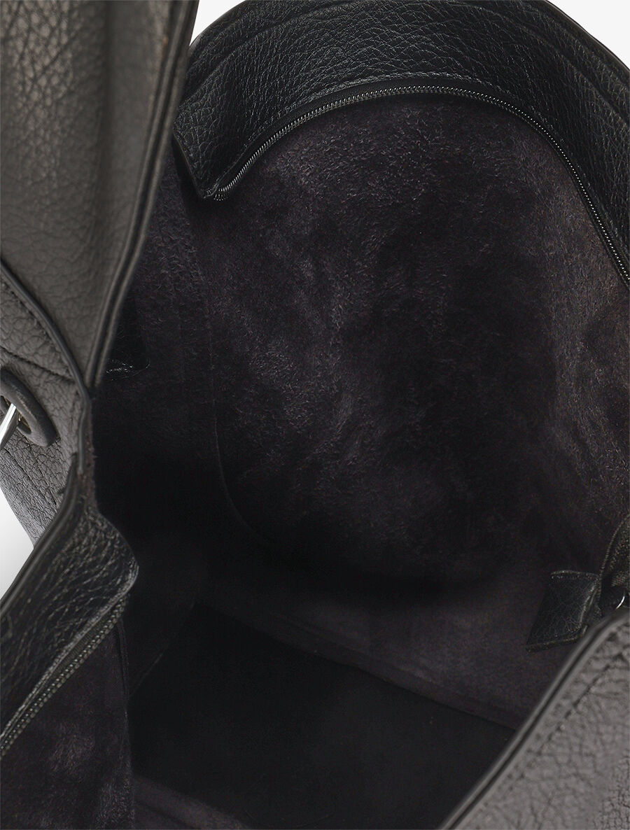 Sac cabas et pochette Saïma - Noir - 4