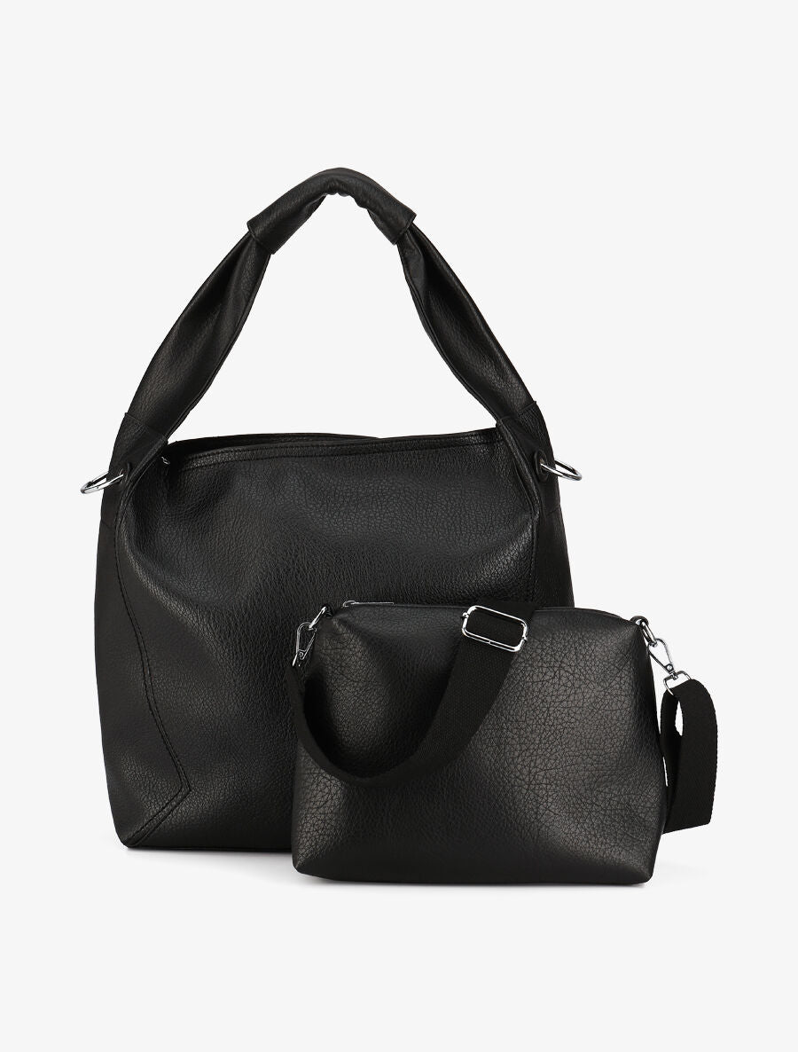 Sac cabas et pochette Saïma - Noir - 5