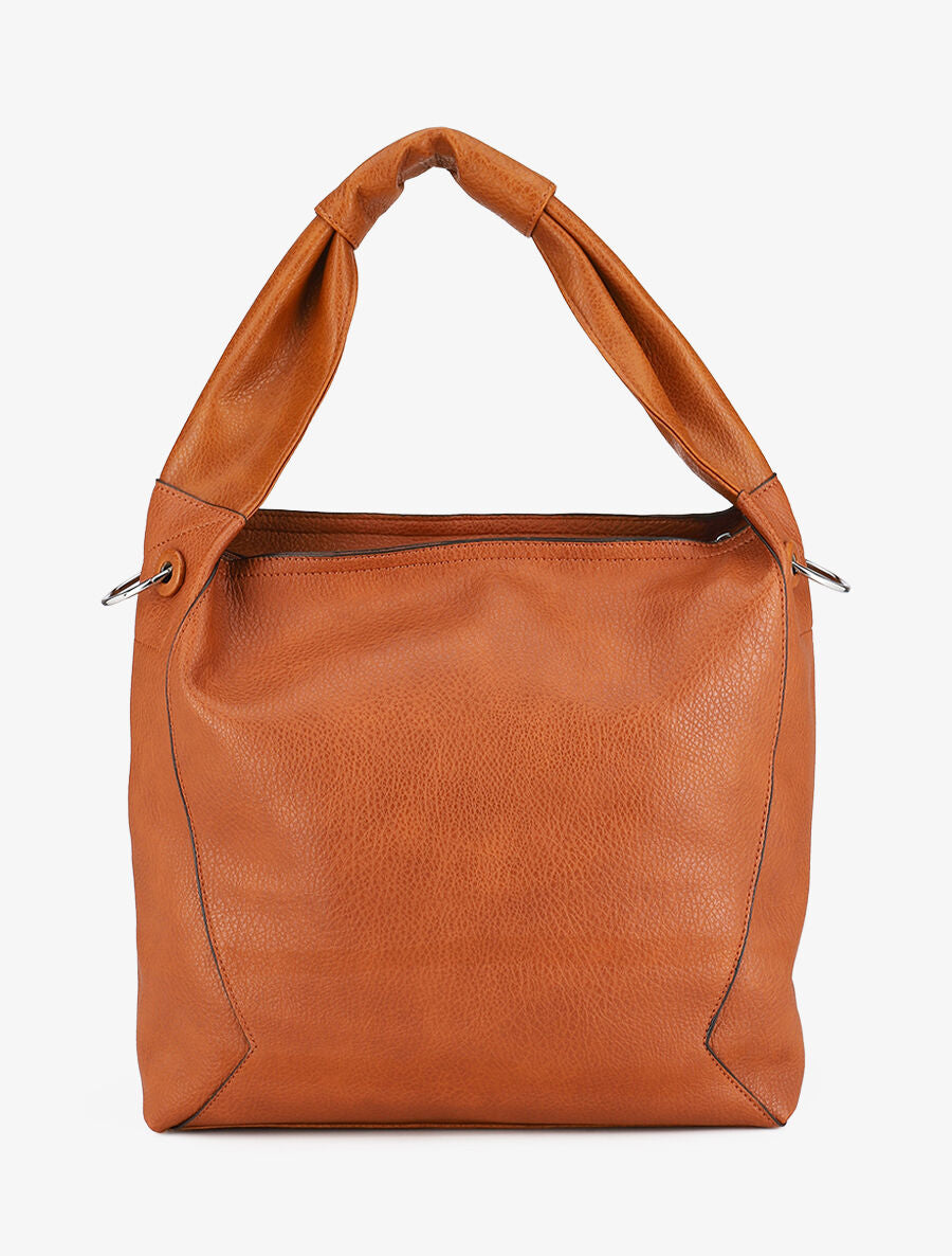 Sac cabas et pochette Saïma - Camel - 1