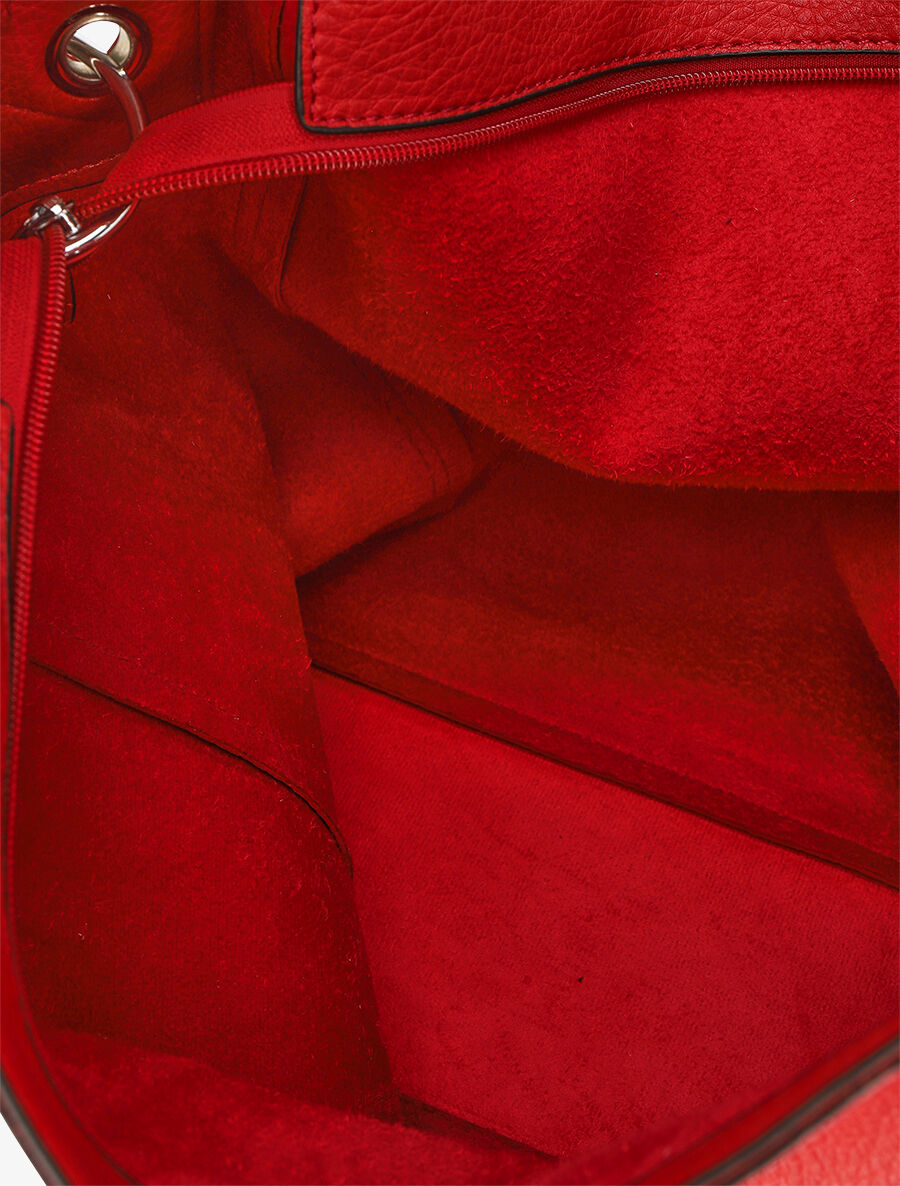 Sac cabas et pochette Saïma - Rouge - 4