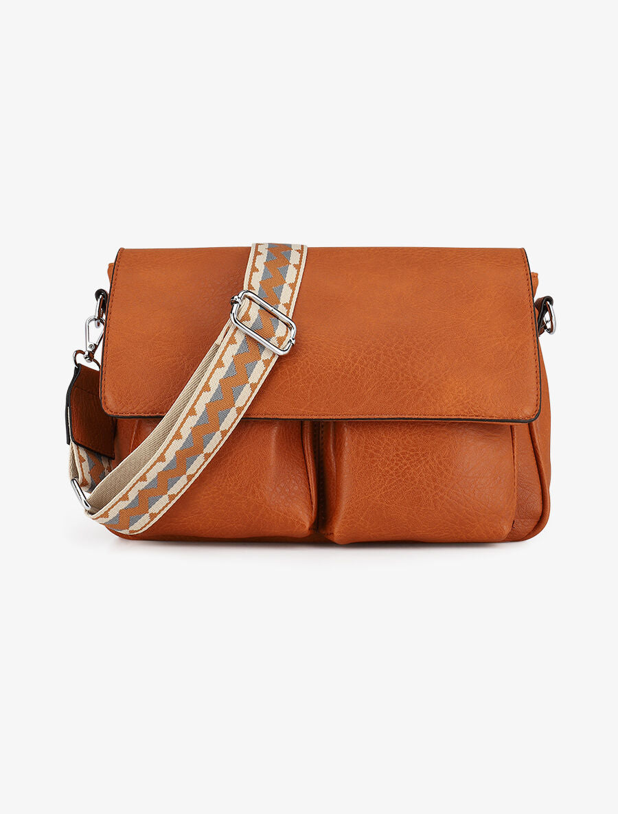 Sac bandoulière Diana - Camel - 1