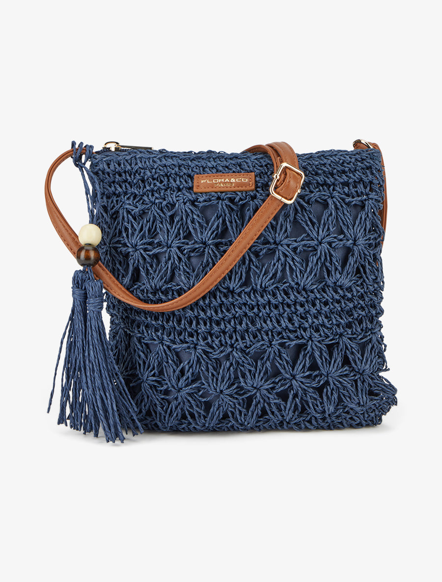 Sac bandoulière Joanie - Marine - 1