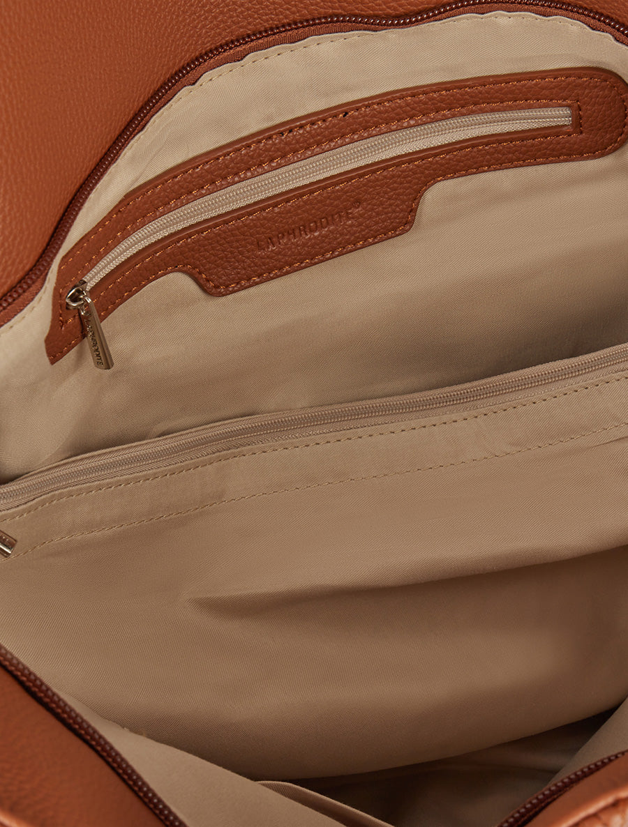 Sac cabas Eugénie - Camel - 4
